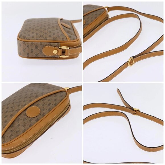 GUCCI Micro GG Supreme Shoulder Bag PVC Beige Gold 007 56 0095 Auth BA5899 - Picture 16 of 16